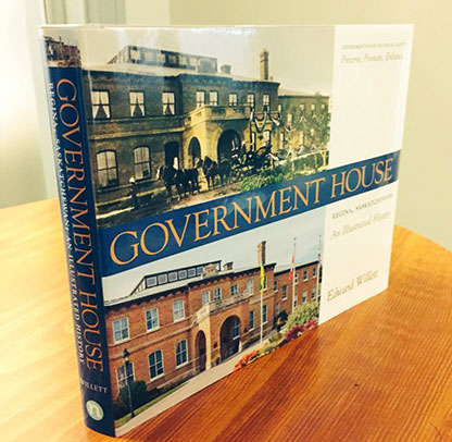 A book, Government House: An Illustrated History sitting on a table