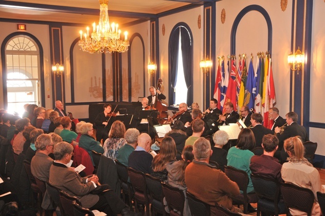 Ballroom at Government House SK hosting a consert