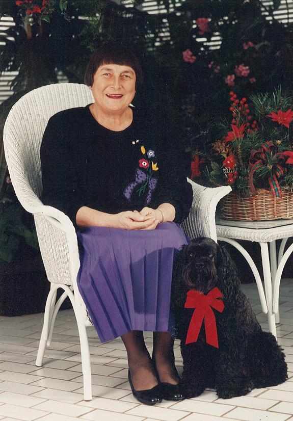 Sylvia Fedoruk with cockapoo Charli