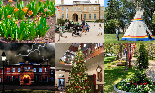 Seasonal image collage