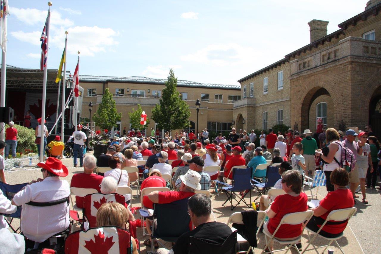 Canada Day crowd at Government House Saskatchewan