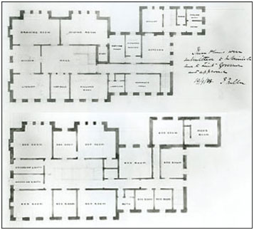 Original Government House floor plans from July, 1888. (Photo Credit: SAB R-P9.3)