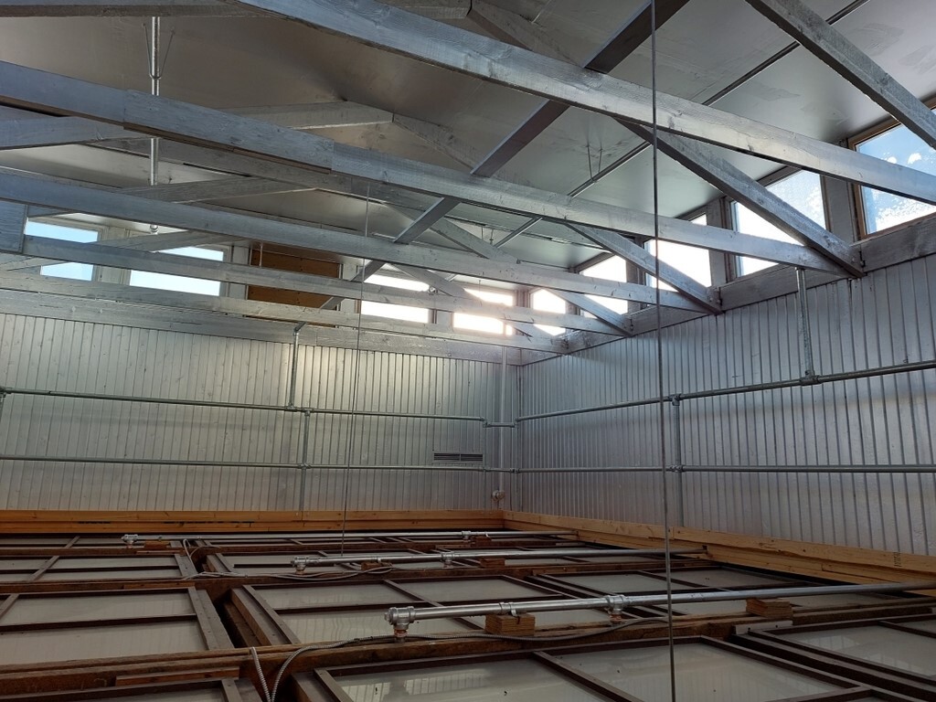 Interior of skylight area