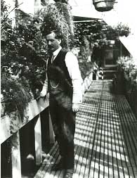 George Watt in teh conservatory circa 1905